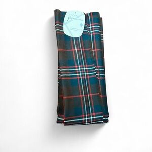 Scottish Red and black genuine tartan plaid fabric
